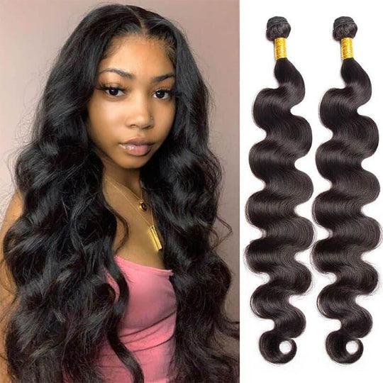 HD Lace Closure Human Hair Body Wave Bundles with Transparent Closure - BBOUTIQUE HAIR