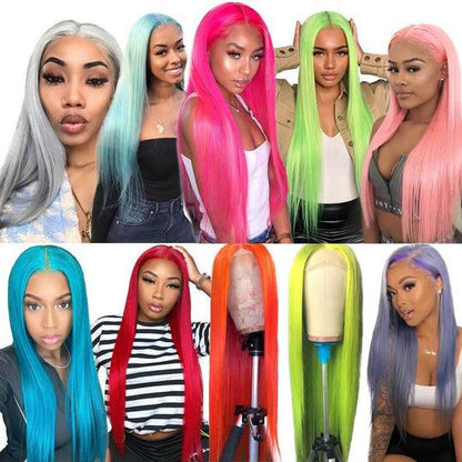 Grade Straight Lace Closure Custom Color And Length Lace Closure Wigs Long Straight Blonde Ombre Human Hair Wig - BBOUTIQUE HAIR