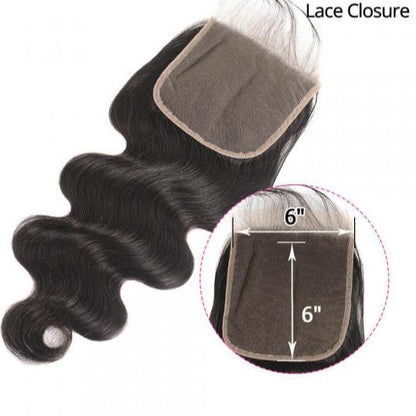 6x6 Closure Brazilian Body Wave Sew In Closure - BBOUTIQUE HAIR