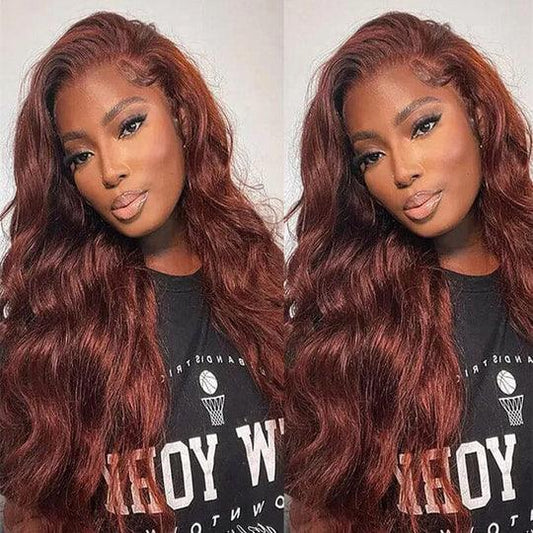 Reddish Brown Body Wave Wig - BBOUTIQUE HAIR