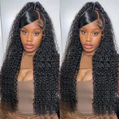 BB 14A Kinky Curly Human Hair 4 Bundles with Lace Frontal Lace Ear to Ear with Baby Hair - BBOUTIQUE HAIR