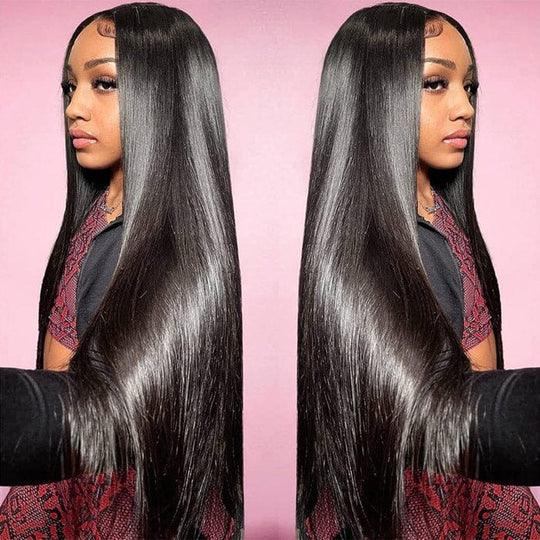 Transparent Lace Closure Wigs Virgin Human Hair Silky Bone Straight - BBOUTIQUE HAIR