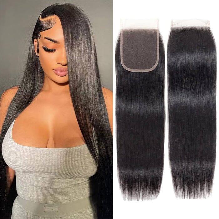 5x5 Transparent Lace Closure Pre Plucked Virgin Human Hair - BBOUTIQUE HAIR