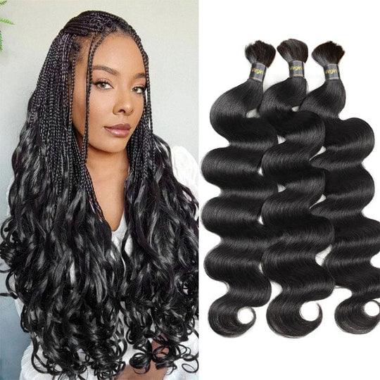 Bulk Human Hair No Weft 16 To 26 Inch Bulk Hair Extensions Crochet Braids - BBOUTIQUE HAIR