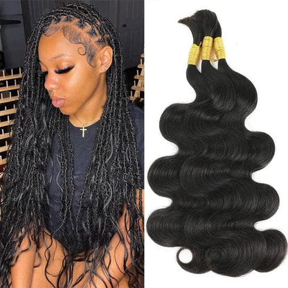 Bulk Human Hair No Weft 16 To 26 Inch Bulk Hair Extensions Crochet Braids - BBOUTIQUE HAIR