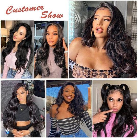 Human Hair Body Wave Swiss Lace Closure Pre Plucked Natural Hairline with Baby Hair - BBOUTIQUE HAIR