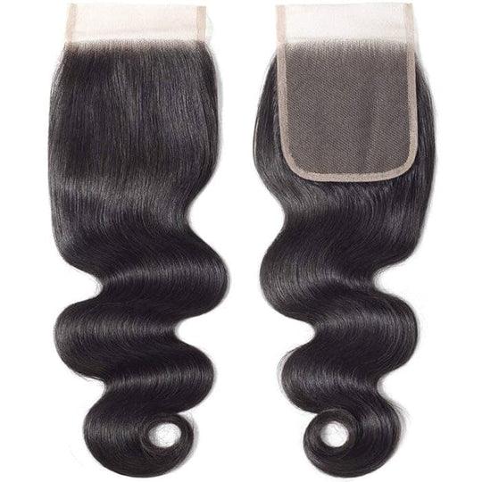 Human Hair Body Wave Swiss Lace Closure Pre Plucked Natural Hairline with Baby Hair - BBOUTIQUE HAIR