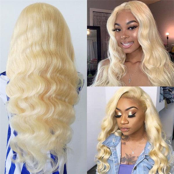 Blonde Hair 13x6 HD Lace Front Wig Body Wave Human Hair Wigs - BBOUTIQUE HAIR