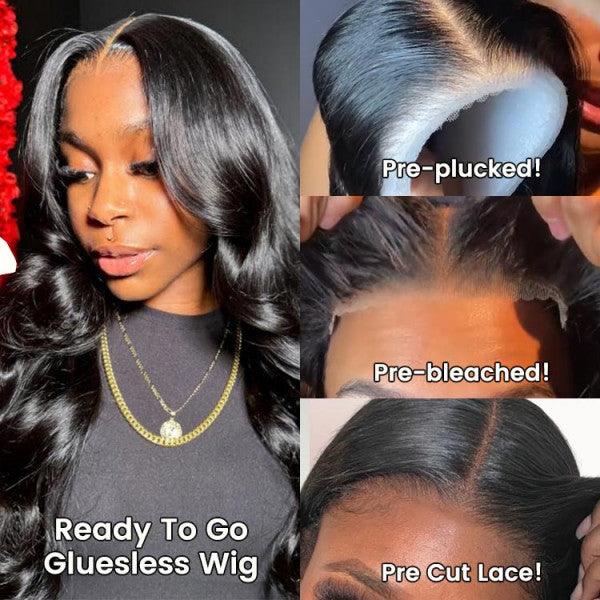 Glueless Wigs - Body Wave 4x7 Lace Closure Wigs - BBOUTIQUE HAIR