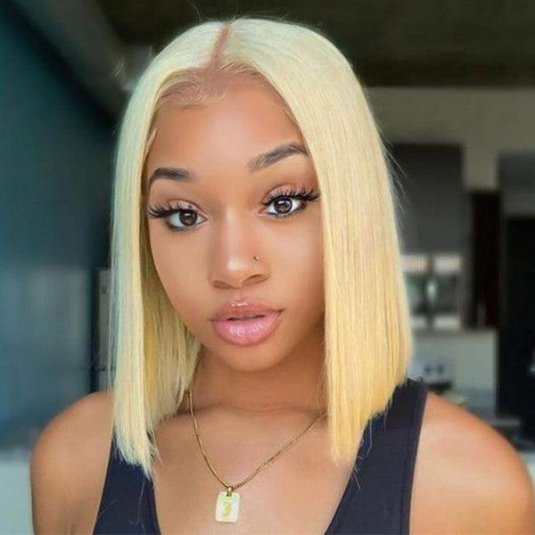 Blonde Bob Glueless Wig 613 Blond Hair Color 5*5 HD Lace Wig - BBOUTIQUE HAIR