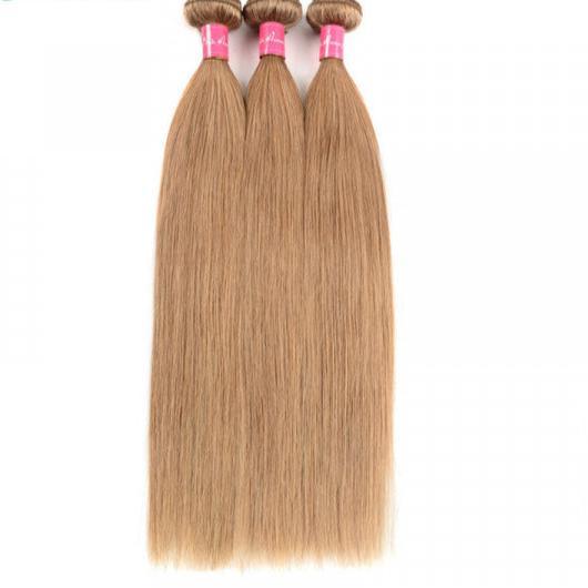 Honey Blonde Pure #27 Straight Human Hair In 3 Bundles - BBOUTIQUE HAIR